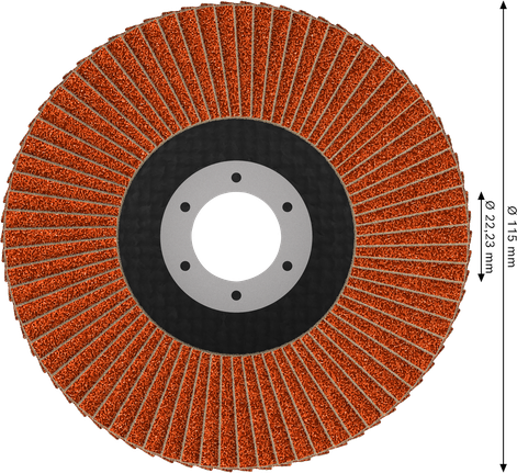 Lamelový kotouč Bosch EXPERT X782, úhlový, 115 mm, G120.